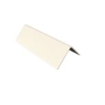 A beige plastic triangle on a white background.