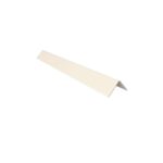 A white plastic triangle on a white background.