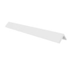 A white plastic bar on a white background.