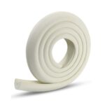 A roll of white plastic on a white background, measuring 34mm x 34mm.