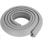 A gray plastic ring on a white background.