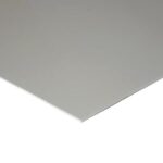 A white PVC wall sheet on a white background.