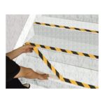 Warrior Anti Slip Tape 25MM Width 10 Meter Length Black/Yellow AST-2510-BLK-YEL