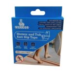 Warrior Anti Slip Tape 25MM Width 5 Meter Length Clear AST-255-CLR, available in 25MM width, is designed specifically for showers and tubs.