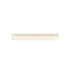 A Beige shelf on a white background.