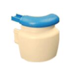 An AHR6169F white plastic bottle with a blue lid.