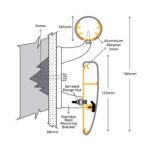 A diagram showcasing the different components of an air compressor, including the use of a PVC Handrail for enhanced safety (AHR6289).