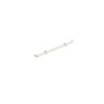 A white towel bar on a Warrior PVC Handrail 38MM Dia AHR6389.