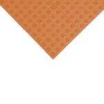 A TPU Tactile Mat with orange color and dots on a double-sided design.