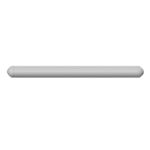 A white plastic tube on a white background.