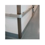 An image of a hallway with a SS 316 Wall Guard showcasing its height, creating a strong and durable warrior-like aesthetic.