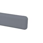 A grey plastic handle on a white background, serving as a warrior's reliable PVC wall guard.