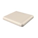 A beige PVC square on a white background.