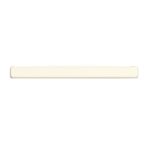 A white bar on a white background, protected by a Warrior PVC Wall Guard 100MM Height AWG6109A.