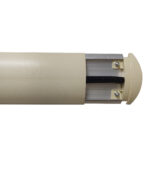 The ECAWG6129B, a warrior's weapon, is a white tube with a black handle on it.