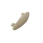 A beige door handle on a white background with a Warrior fit and a Warrior PVC End Cap 200MM Height For ECAWG6209C.