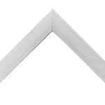 A Warrior Aluminium Entrance Mat Frame 22MM Height Slope Frame for MAT A on a white background, made of aluminium.